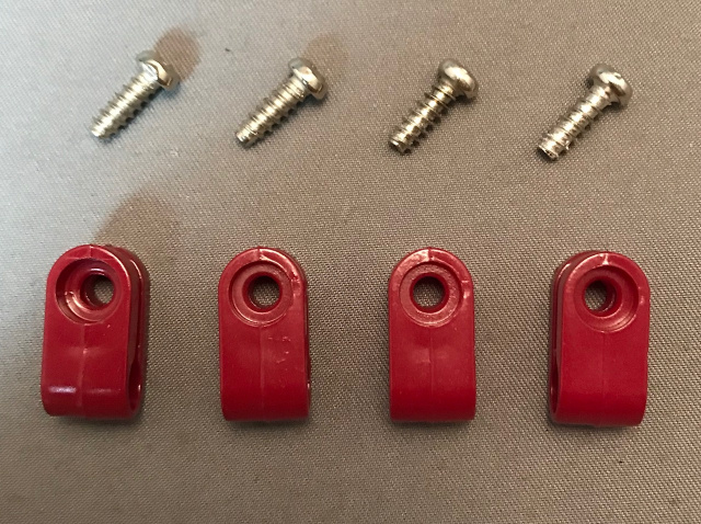 Gloss painted Maroon Acrylic  mini facemasks clips